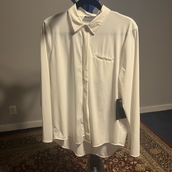 Bagatelle Collection Cooling Blouse NWT Size L - Picture 2 of 9